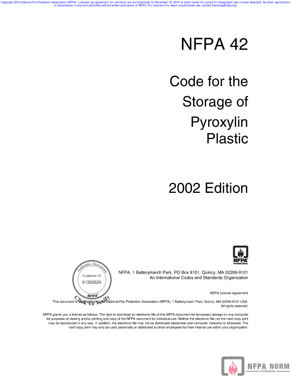 NFPA 42 PDF